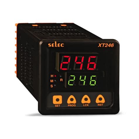 Selec XT246 Multifunction Timer, 6 Time Ranges, Size : 72 x 72mm | The ...