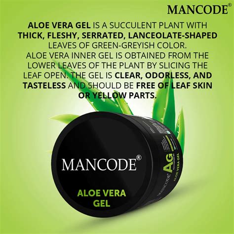 Buy MANCODE ALOE VERA GEL, 100GM Online & Get Upto 60% OFF at PharmEasy