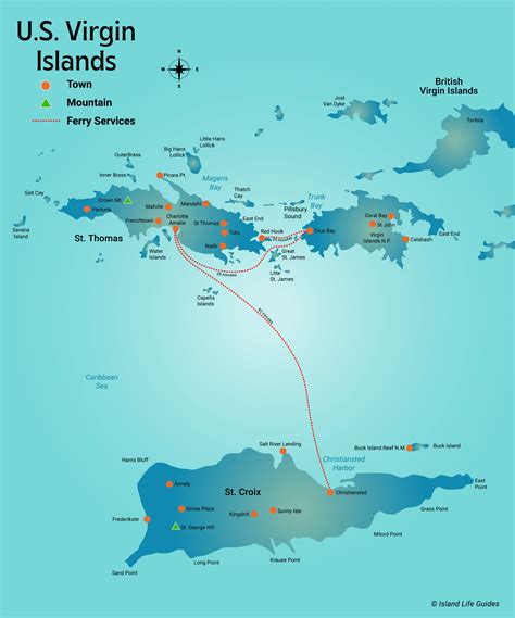 St Thomas Virgin Islands Map