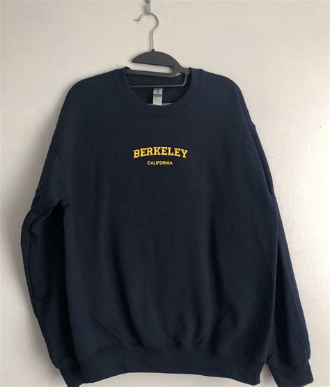 Berkeley California Embroidered Crewneck Sweatshirt | Sweatshirts, Crew ...
