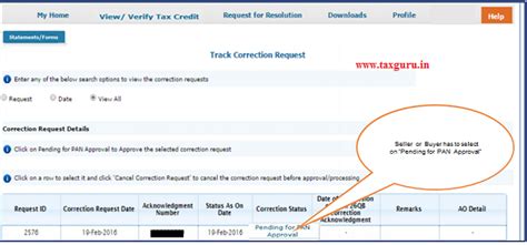 Procedure for Online Second time Correction in Form 26QB on TRACES