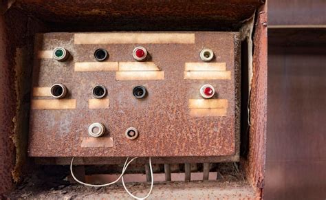 Rusty control panel | Premium Photo