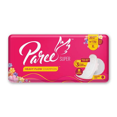 Buy Paree Super Soft & Dry Feel 30 XL Sanitary Pads For Quick Absorb ...