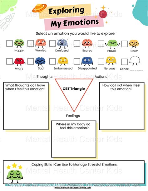 Identifying Emotions Worksheet For Adults