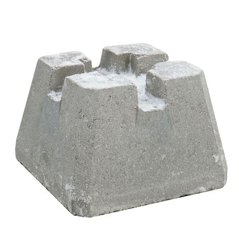 Concrete Post Base Blocks 140 Lb Concrete Base With 62 Inch Sign Post