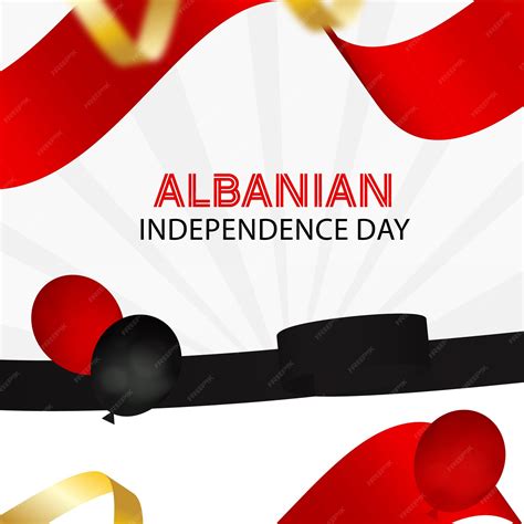 Premium Vector | Albanian independence day