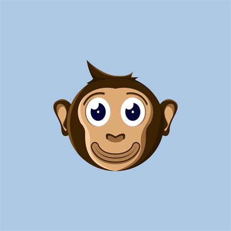 A cartoon monkey emoji is smiling 51775587 Vector Art at Vecteezy