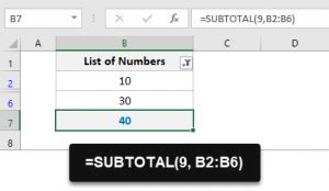 Image result for Subtotal Function in Excel Not Working