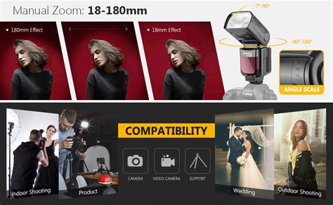 Buy Osaka Camera Flash Speedlite Speedlight TT990 with 18-180 Manual ...