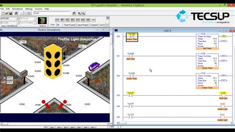 Image result for Traffic Light Control Using plc Simulator
