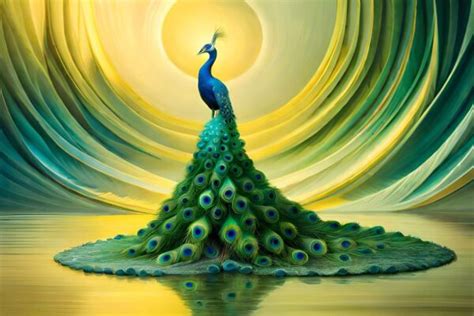 Peacock Elegance Wallpaper Mural for Wall - Magicdecor®