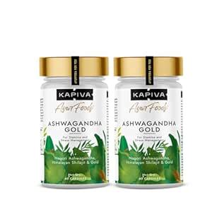 Buy Kapiva Ashwagandha Gold Capsules, 183rd day harvested Potent Nagori ...