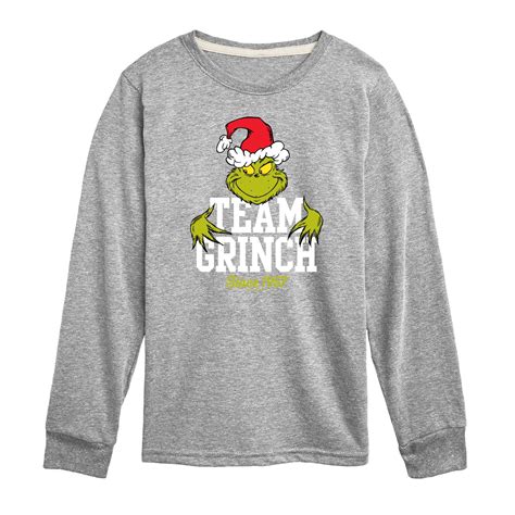 Dr. Seuss The Grinch - Christmas - Team Grinch - Toddler & Youth Long ...