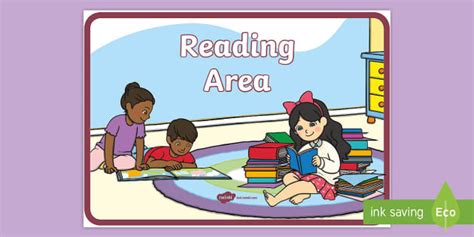 👉 Reading Area Display Poster (teacher made) - Twinkl