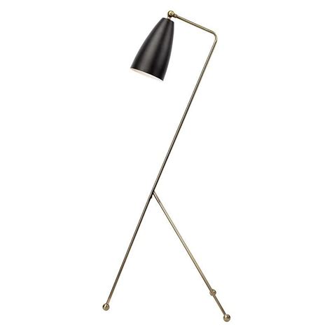 Grasshopper Modern Floor Lamp Brass - Designdistrict
