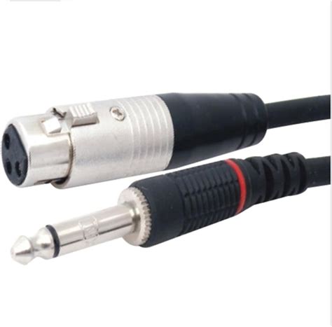 3 Pin Mic Extension Female Xlr To 6.3Mm P-38 Mono Male Cable 5 Mtr ...