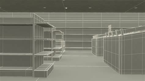 3D Minimarket Grocery Store Interior model | 3D Molier International