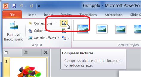 Compress PowerPoint File Size 的图像结果
