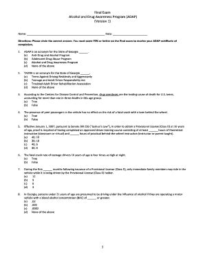 Eadap Final Test - Fill Online, Printable, Fillable, Blank | pdfFiller