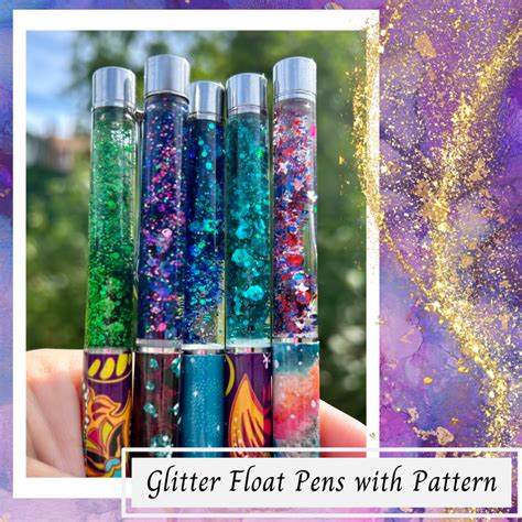 Glitter Float Pens with Pattern - Alleghenies Marketplace