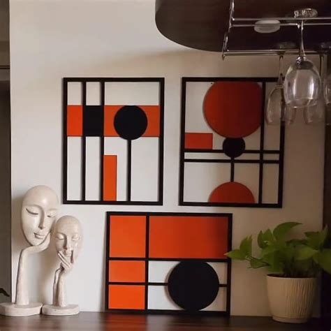 Minimalist Grids Decorative Wood Wall Decor