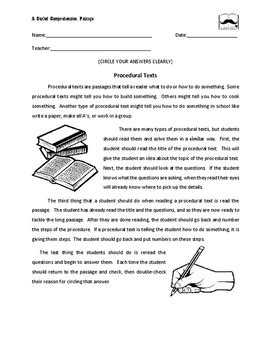 Image result for Procedural Text Reading Comprehension
