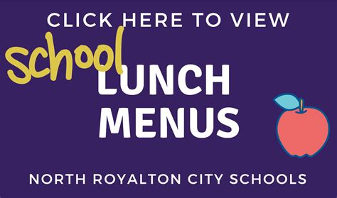 Lunch Menus | North Royalton City Schools