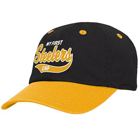 Infant Black/Gold Pittsburgh Steelers My First Tail Sweep Slouch Flex Hat
