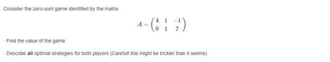 Image result for Triangular Matrix Zero-Sum Game