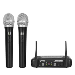 PylePro PDWM3375 Premier Series Professional 2-Channel UHF Wireless ...