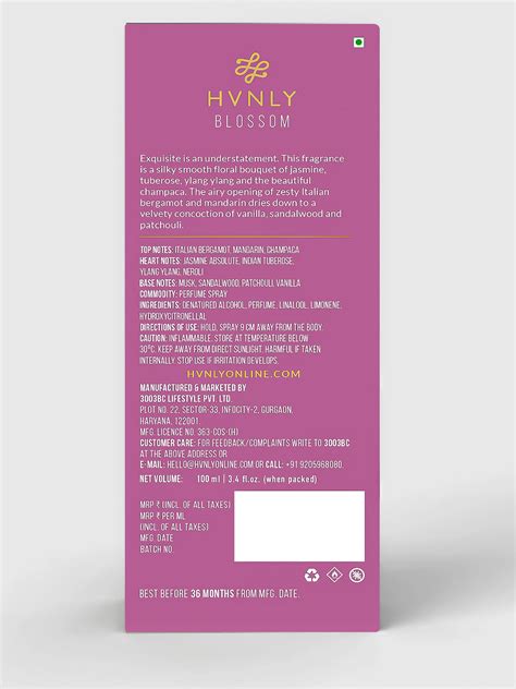 Buy Blossom Perfume for Women Online | Eau de Parfum (EDP) - HVNLY