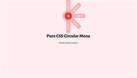Image result for CSS Curved Menu