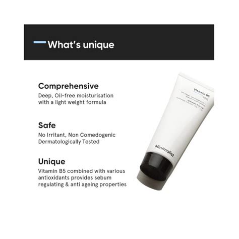 Minimalist Vitamin B5 10% Oil Free Moisturizer with Hyaluronic Acid for ...