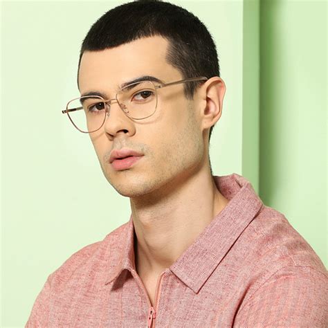 Buy Rose Gold Transparent Full Rim Square John Jacobs Supreme Steel JJ ...