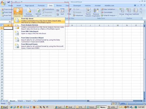 Quick Excel views of SQL tables - SQL Server Forum - Spiceworks