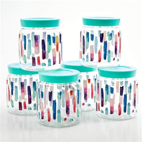 Buy Corsica Set of 6 Storage Jars - 900ml from Corsica by Home Centre ...