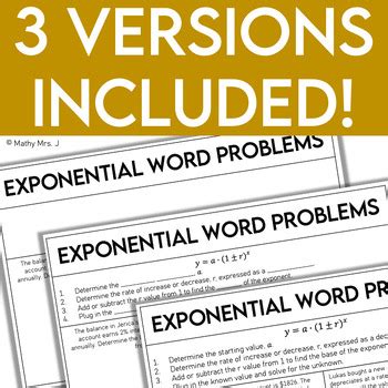 Image result for Writing Exponential Word Problems