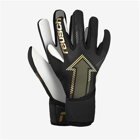 Reusch Fastgrip Silver - Black/Gold - Mens GK Gloves | Pro:Direct Soccer