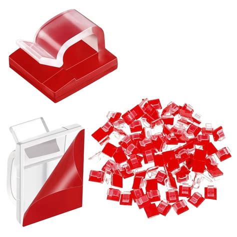 Etokfoks 100 Pcs Adhesive Cable Clips Bulk Wire Holder for Cord ...