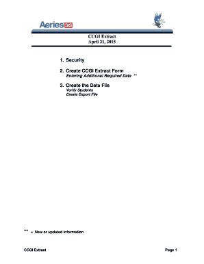 California College Guidance Initiative Extract Form - Blank Fillable ...