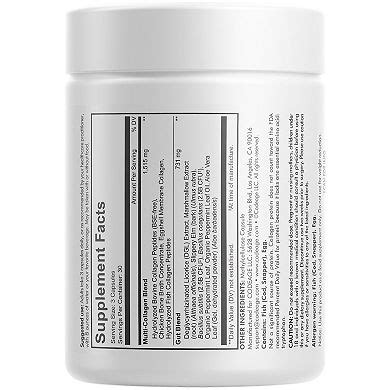 Multi Collagen Capsules + Gut Health Blend, Digestion Probiotics ...