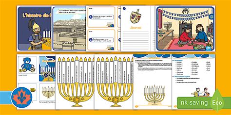 Hanukkah Primary Activity Pack French