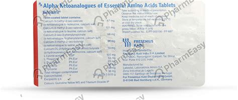 Buy Ketosteril Strip Of 20 Tablets Online at Flat 15% OFF | PharmEasy