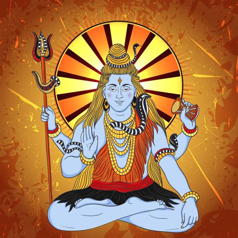 Shiv With Chakra Painting Self Adhesive Sticker Poster – Myindianthings
