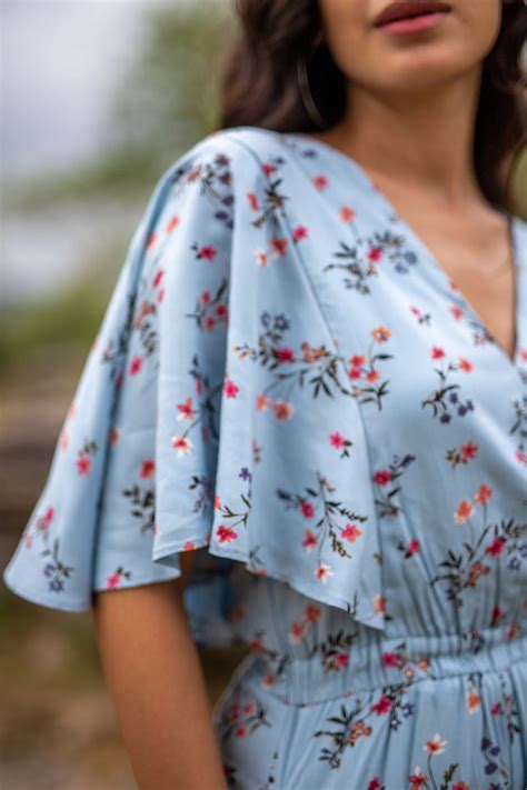 Sky Blue Floral Jumpsuit – Chic & Breezy One-Piece Outfit