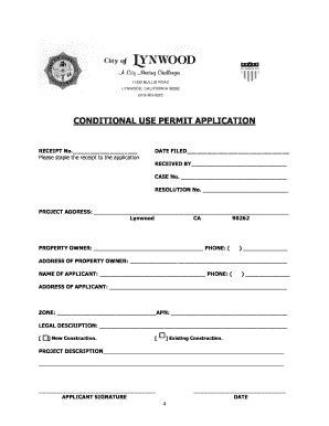 Fillable Online Print Form CONDITIONAL USE PERMIT PURPOSE (LMC 25 Fax ...