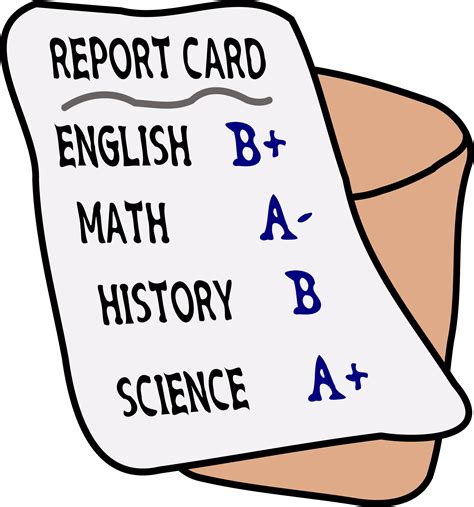 Report Card Clipart