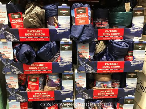 Double Black Diamond Packable Down Throw Blanket (60" x 70") | Costco ...