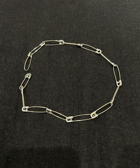 Chrome Hearts Safety pin necklace bracelet choker | Grailed