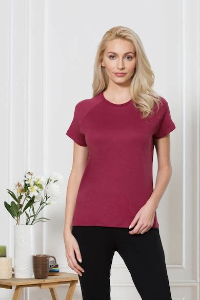 Buy Women Burgundy base Round Neck Online - 669661 | Van Heusen